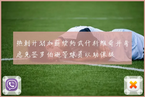 热刺计划加薪续约武什科维奇并考虑免签罗伯逊等球员以助保级